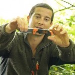 picture of bear grylls with knife
