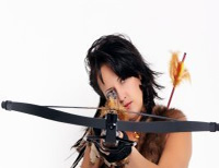 women with crossbow
