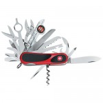 swiss army knife with blades open