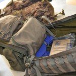 rucksack with open top flap