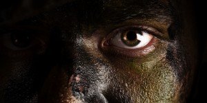 SA soldier face in camo