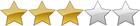 three star rating image