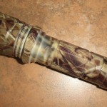 camo gorilla tape on a torch