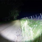 LED lighting up road