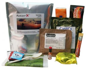 MRE ration X survival pack