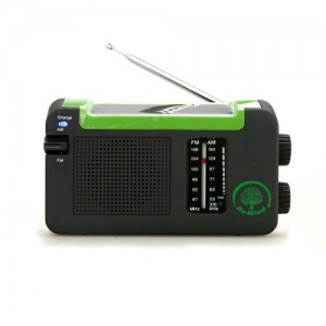 Re-wind DSP5016 Solar Powered Portable Wind Up AM/FM Radio