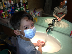 child ebola mask
